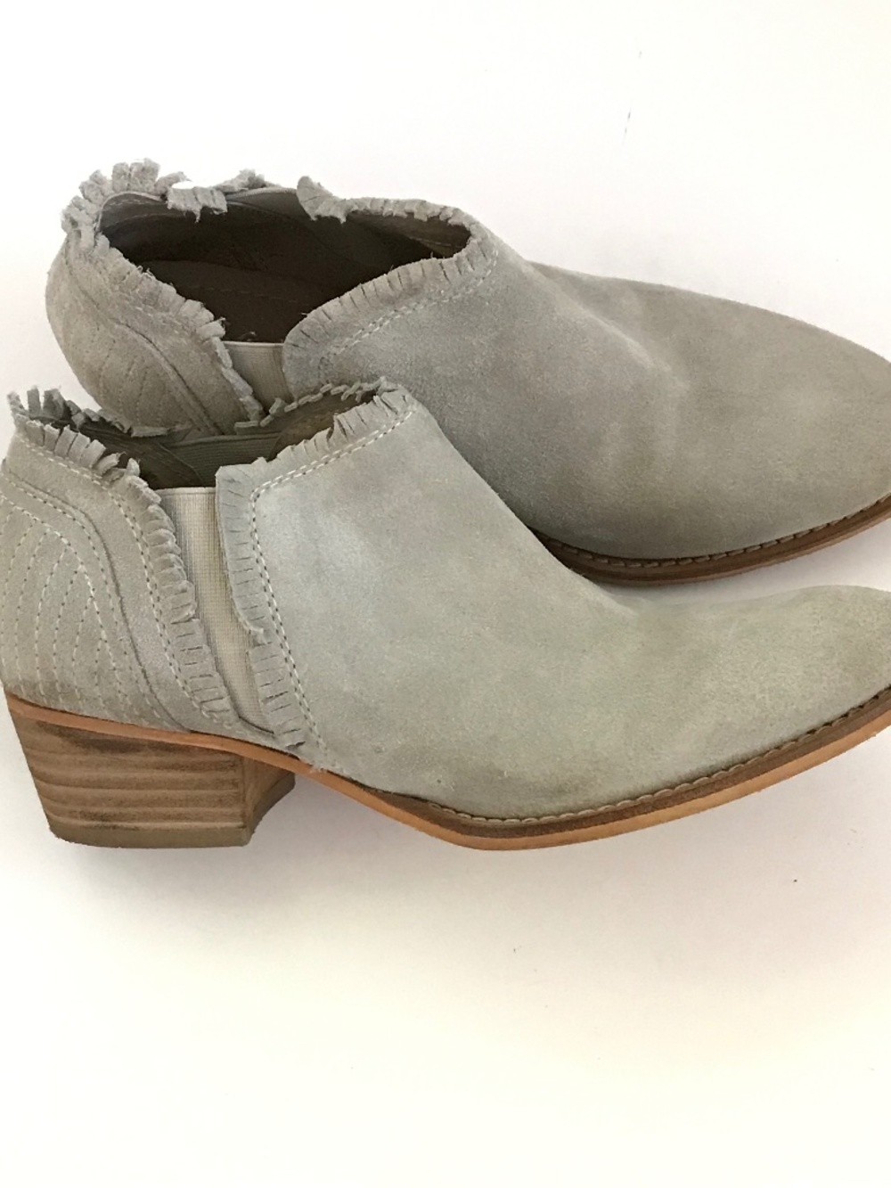 REBELS Suede Fringe Trim Ankle Boots Chelsea Women’s Size 8